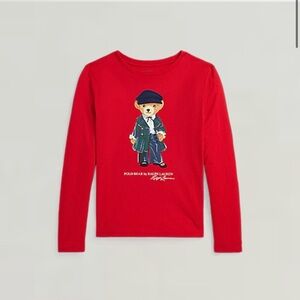 Ralph Lauren Polo Bear Long Sleeve Tee Girls Medium